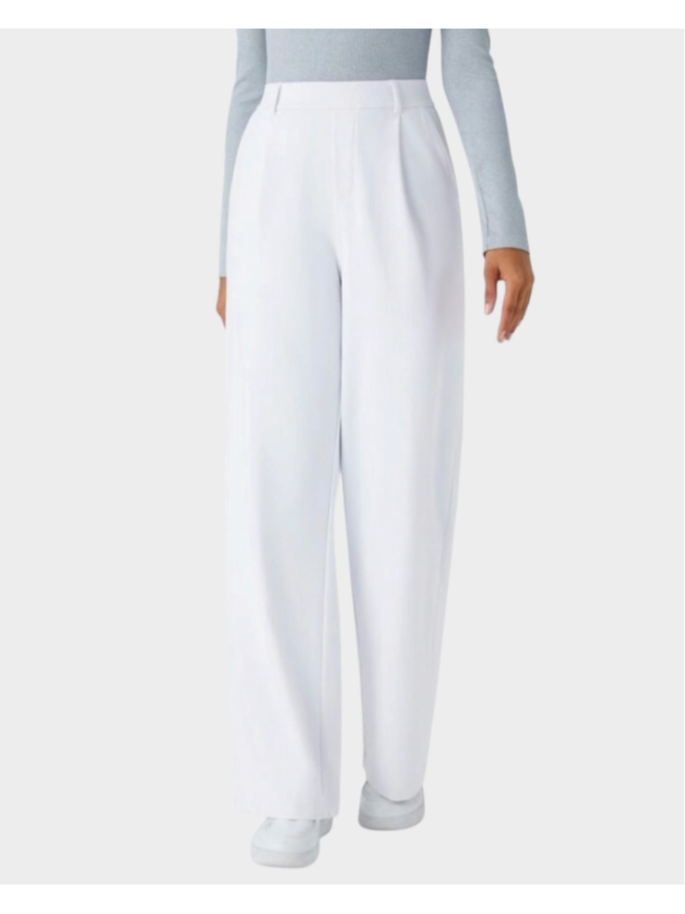 Size S (Petite) Halara Flex High Waisted Plicated Side Pocket Straight Leg Pants